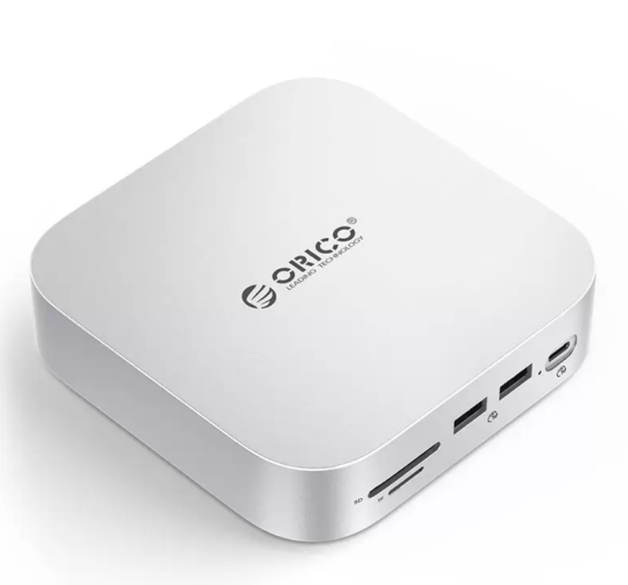 Orico M48PR MiniLink 9in1 Mac Mini M4 Workstation 2.5G LAN, 10Gbps Type-C 3.2, USB-A 3.2, SD/TF Card