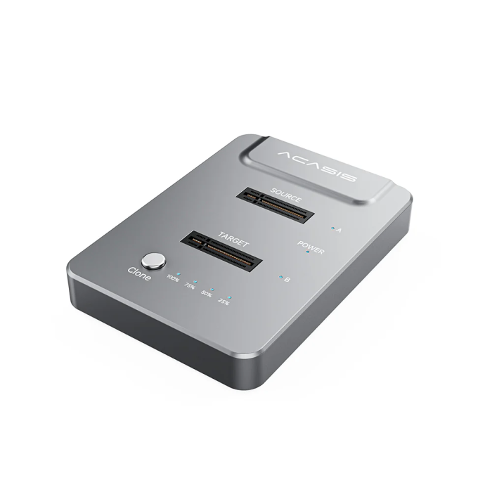 Acasis EC6605 - 10Gbps M.2 NVMe (M key/B+M key) 2230/2280 Destekli, Max. 8TB Disk Kapasiteli, USB4/USB3.2 Gen2, Offline Clone Disk İstasyonu (AC-EC6605)