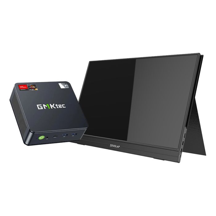 GMKtec K6 AMD Ryzen 7 7840HS İşlemci, 32GB RAM, 1TB SSD, Mini PC + Zeuslap AP156 15.6" FHD Taşınabilir Monitör