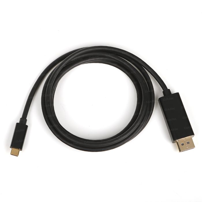 Dark 1.8 Metre USB 3.1 Type-C - Display Port 4K@60p Cep Telefonu Monitör / TV Görüntü Aktarım Kablosu (DK-CB-U31XDP)