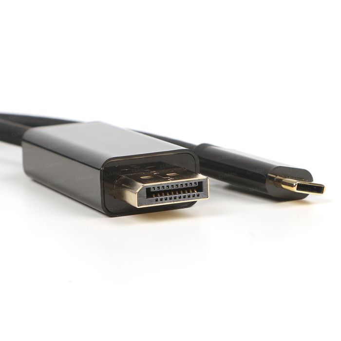 Dark 1.8 Metre USB 3.1 Type-C - Display Port 4K@60p Cep Telefonu Monitör / TV Görüntü Aktarım Kablosu (DK-CB-U31XDP)