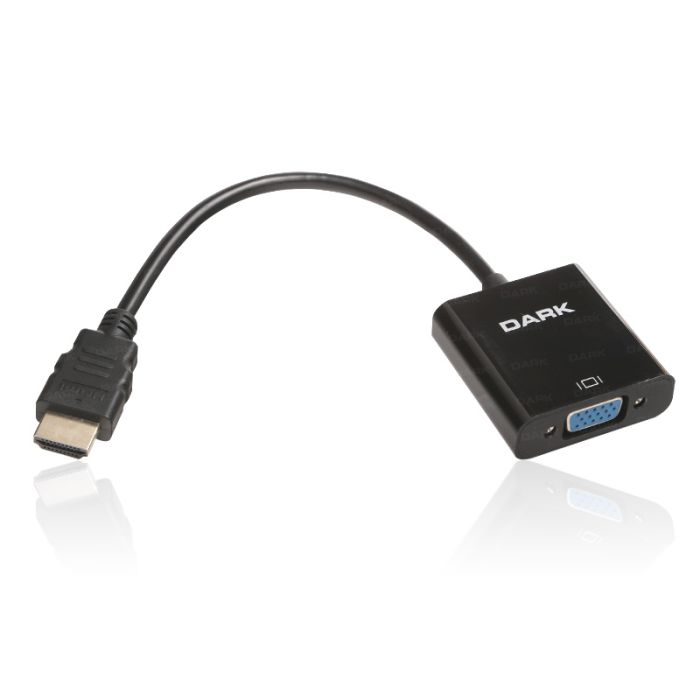 Dark HDMI to VGA Dijital - Analog, Full HD 1080P,Tak Çalıştır Görüntü Dönüştürücü Kablo(DK-HD-AHDMIXVGA4)