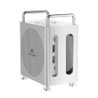 Acasis 8 in 1 Mac Mini M4 Workstation Thunderbolt 4, 2x Nvme SSD, 3x USB 3.2, SD/TF Card, 2x DP 4K, Güç Düğmesi, 30W PD, Type-C, Dock & SSD Kutusu (TB1201)