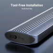 Acasis EC6602 - M.2 NVMe/SATA (M key/B+M key) 2230/2280 Destekli, 10Gbps, Max. 8TB Disk Kapasitesi, Vidasız Kolay Kurulum, Type-C Disk Kutusu (EC6602)