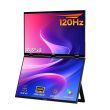 Zeuslap ZEUSLAP Z18W 2x18.5" Çift Ekran 1920*1080@120Hz Full HD IPS Panel Type-C 100% sRGB 300Cd/m² Taşınabilir Monitör (ZL-Z18W)