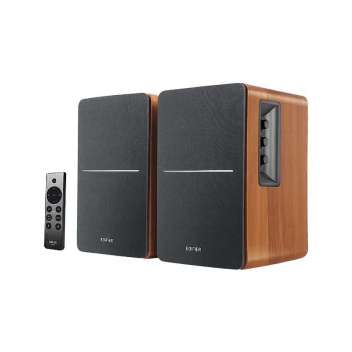 Edifier R1280DBs Subwoofer Çıkışlı Raf Tipi Aktif Hoparlör Bookshelf Speaker (Kahverengi)