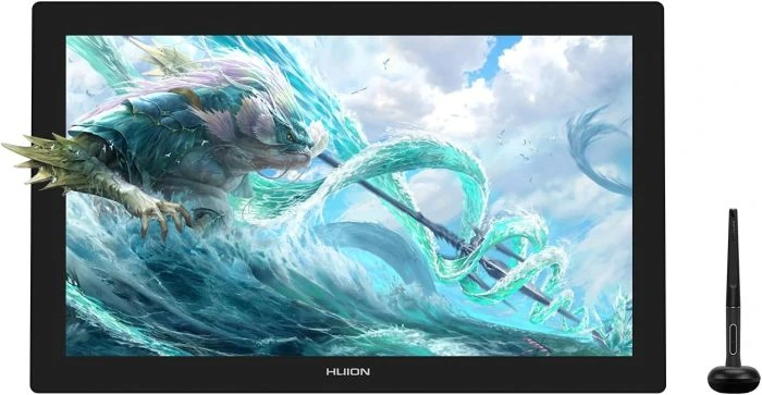 Huion Kamvas Pro 24(4K) IPS Panel UHD LCD Grafik Tablet 58.92cm x 36.40cm, 8192 Kademe Basınç Hassasiyetli, 140% sRGB, 5080LPI, 3840x2160 4K Çözünürlük (HUGT2401)