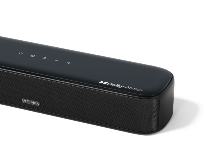 ULTIMEA Aura A50 Pro 5.1 kanallı Dolby Atmos Özellikli Sound Bar, TV için Surround Ses Sistemi, Uygulama Kontrolü, Ev Sinema Ses Sistemi, Subwoofer'lı TV Soundbar, 2 Surround Hoparlör, HDMI eARC/Opt/AUX/BT (U2523)