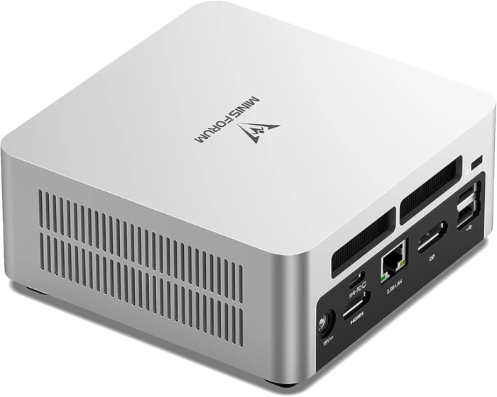 Minisforum İntel i5 12450H, 16GB DDR4 3200Mhz RAM, 512GB M.2 SSD, 2.5G LAN, HDMI,DP, Type-C, WiFi+BT Win11 Mini PC
