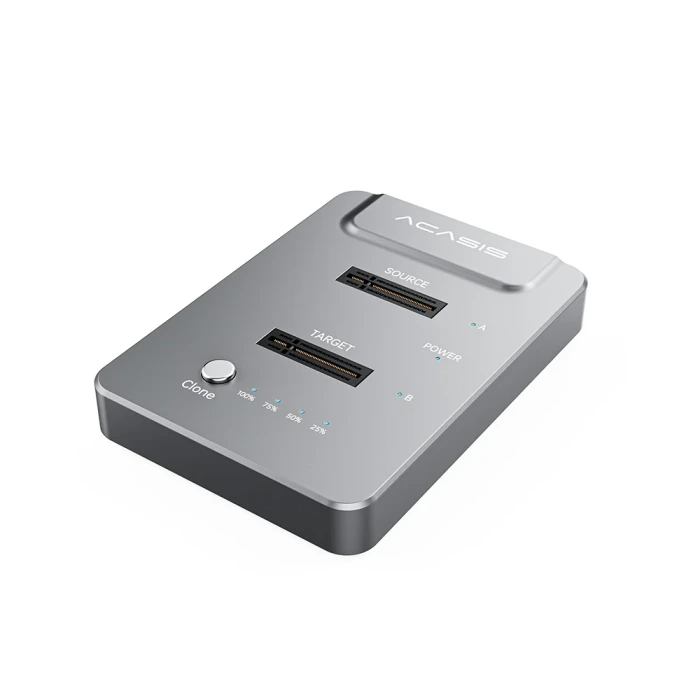 Acasis EC6605 - 10Gbps M.2 NVMe (M key/B+M key) 2230/2280 Destekli, Max. 8TB Disk Kapasiteli, USB4/USB3.2 Gen2, Offline Clone Disk İstasyonu (AC-EC6605)