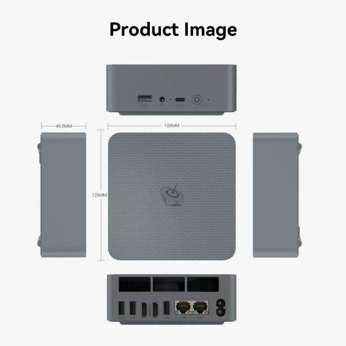 Beelink EQR6 - AMD Ryzen 5 6600U, 32GB LPDDR5 4800Mhz RAM, 500GB SSD, 2xHDMI, 2xEthernet, Win 11 Pro Mini PC