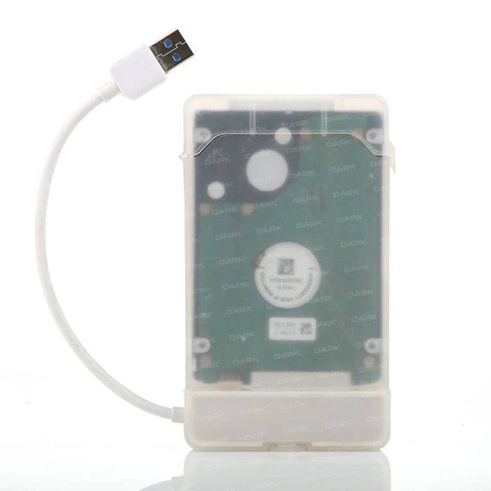 Dark Storex E24 2.5" USB3.0 Disk Kutusu + Çıkarılabilir Başlıklı Şeffaf Saklama Kutusu (DK-AC-DSE24U3)