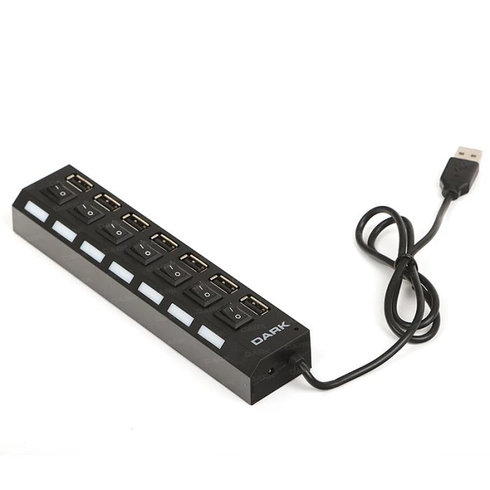 Dark Connect Master U72 7 Port On/Off Düğmeli USB Çoklayıcı (DK-AC-USB272)