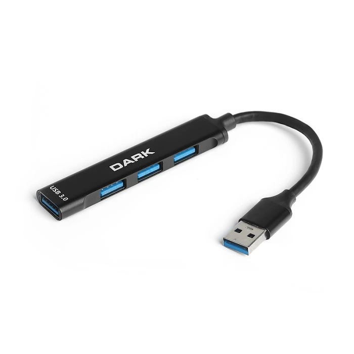 Dark Connect Master 4 Port (1xUSB 3.0 + 3xUSB 2.0) Alüminyum Kasa USB Çoklayıcı HUB (DK-AC-USB310)