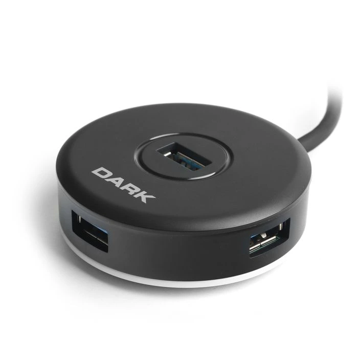 Dark 4 Port USB 3.0 Yuvarlak Tasarımlı USB Çoklayıcı HUB (DK-AC-USB344)