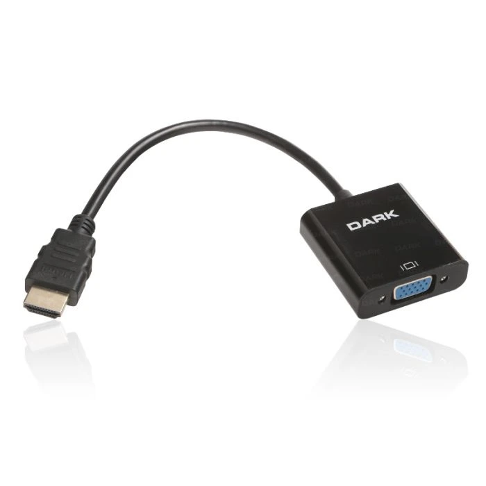 Dark HDMI to VGA Dijital - Analog, Full HD 1080P,Tak Çalıştır Görüntü Dönüştürücü Kablo(DK-HD-AHDMIXVGA4)