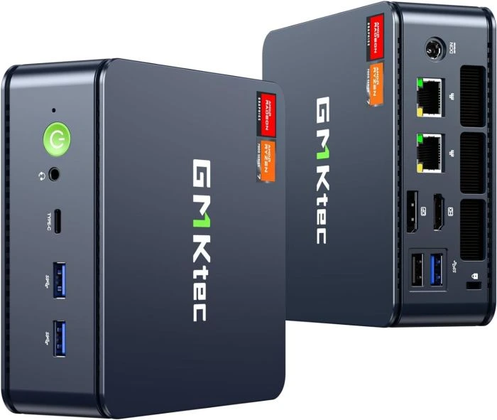 GMKtec K6 AMD Ryzen 7 7840HS İşlemci, 32GB DDR5 5600Mhz RAM, 1TB M.2 SSD, 2x2.5G Ethernet, Thunderbolt 4, HDMI+DP, WiFi+BT, Win 11 PRO Mini PC