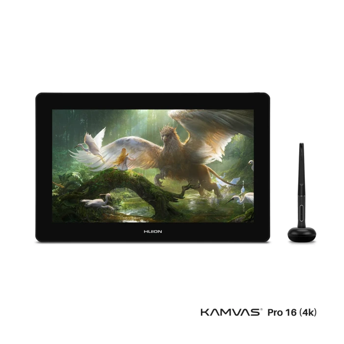 Huion Kamvas Pro 16 4K IPS Panel UHD LCD Grafik Tablet 8192 Kademe Basınç Hassasiyetli, 120% sRGB, 5080LPI Çözünürlük Grafik Tablet (Stand Hediyeli) (HUGT1561)
