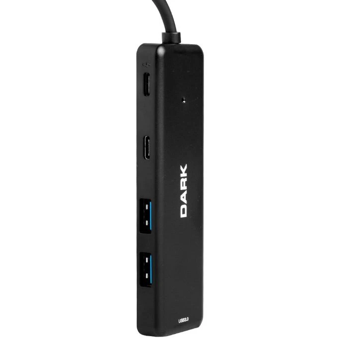 Dark  Çoklayıcı HUB X5C USB3.2 Gen 1 Type-A to 3 Port USB-A & 1 Port Type-C 2.0 / 1X Type-C Şarj (DK-AC-USB347)