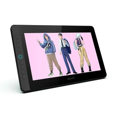 BOSTO BT-13HDK 13.3" 1920x1080 Full HD IPS Panel LCD Grafik Tablet - 36.20cm x 22.30cm, 8 Adet Kısayol Tuşlu, 8192 Kademe Basınç Hassasiyetli, 127% sRGB, 5080LPI Çözünürlük, Full Lamine Ekran