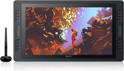 Huion Kamvas Pro 20 IPS Panel 19.5" LCD Grafik Tablet 8192 Kademe Basınç Hassasiyetli HDMI/DP/VGA, 120% sRGB, 5080LPI Çözünürlük 1920x1080 Grafik Tablet GT-1901 (HUGT1901)