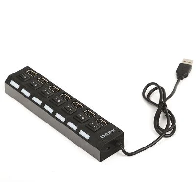 Dark Connect Master U72 7 Port On/Off Düğmeli USB Çoklayıcı (DK-AC-USB272)