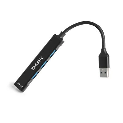 Dark Connect Master 4 Port (1xUSB 3.0 + 3xUSB 2.0) Alüminyum Kasa USB Çoklayıcı HUB (DK-AC-USB310)