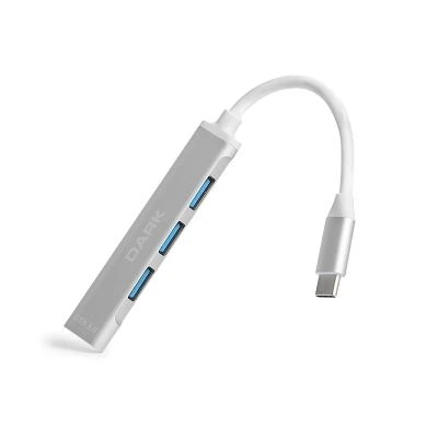 Dark Connect Master Type-C 4 Port (1xUSB 3.0 + 3xUSB 2.0) Alüminyum Kasa USB Type-C Çoklayıcı HUB (DK-AC-USB310C)