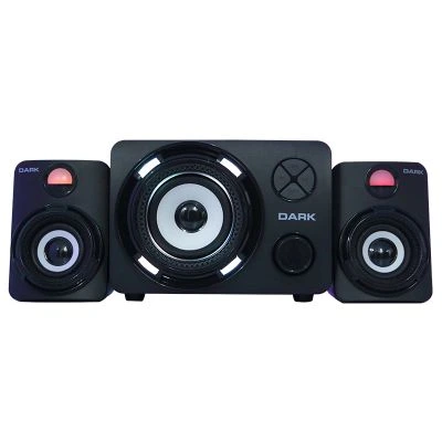 Dark SP-214 11W RMS 7 Farklı Renk Titreşimli LED 2+1 Multimedia Speaker Hoparlör  (DK-AC-SP214)