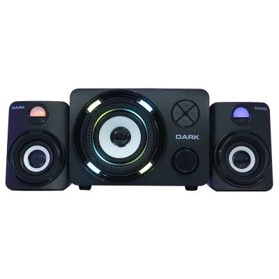 Dark SP-214 11W RMS 7 Farklı Renk Titreşimli LED 2+1 Multimedia Speaker Hoparlör  (DK-AC-SP214)