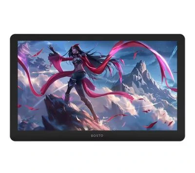 BOSTO BT-19HDT 18.5" 1920x1080 Full HD IPS Panel Dokunmatik Ekran LCD Grafik Tablet - 45.16cm x 27.78cm, 8 Adet Kısayol Tuşlu, 16384 Kademe Basınç Hassasiyetli, 150% Adobe RGB, 5080LPI Çözünürlük