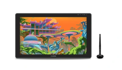 Huion Kamvas 22 Plus IPS Panel Full HD LCD Grafik Tablet 8192 Kademe Basınç Hassasiyetli, 140% sRGB, 5080LPI Çözünürlük Grafik Tablet (HUGS2202)