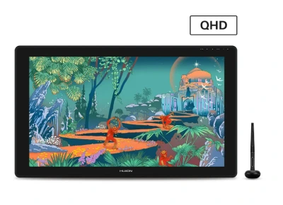 Huion Kamvas 24 2.5K IPS Panel QHD 23.8" LCD Grafik Tablet 8192 Kademe Basınç Hassasiyetli, 120% sRGB, 5080LPI Çözünürlük 2560 x 1440 Grafik Tablet (HUGS2401)