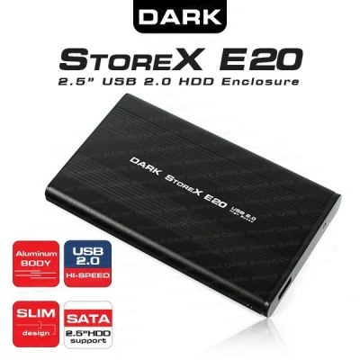 Dark Storex E20 2.5" USB 2.0 Full Alüminyum SATA Disk Kutusu (DK-AC-DSE20)