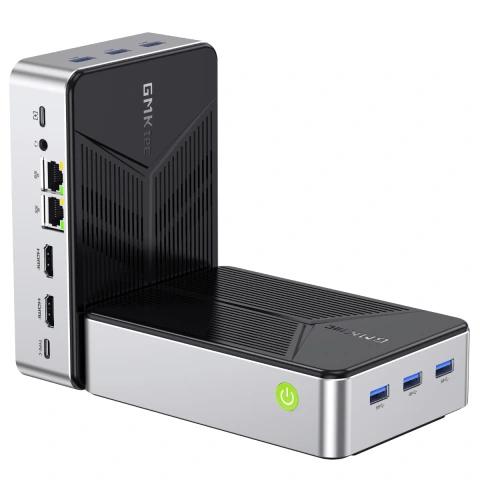 GMKtec G9 Intel N150 İşlemci, 12GB DDR5 5500Mhz RAM + 64GB EMMC, 512GB SSD, 2x2.5G Ethernet Linux + Win 11 PRO Mini PC