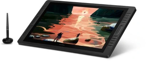Huion Kamvas Pro 22 (2019) IPS Panel FHD 22" LCD Grafik Tablet 8192 Kademe Basınç Hassasiyetli 120% sRGB, Dual TouchBar, 20xHot Key, 5080LPI Çözünürlük 1920 x 1080 Grafik Tablet (HUGT2201)