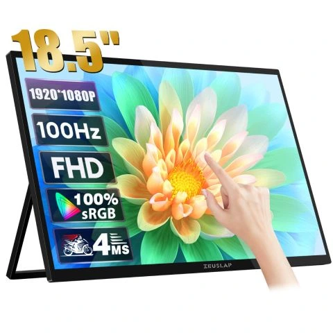 Zeuslap Z18T 18.5" 1920*1080@60Hz Full HD ADS-IPS Panel Type-C 100% sRGB 300Cd/m² Dokunmatik, Taşınabilir Monitör (ZL-Z18T)