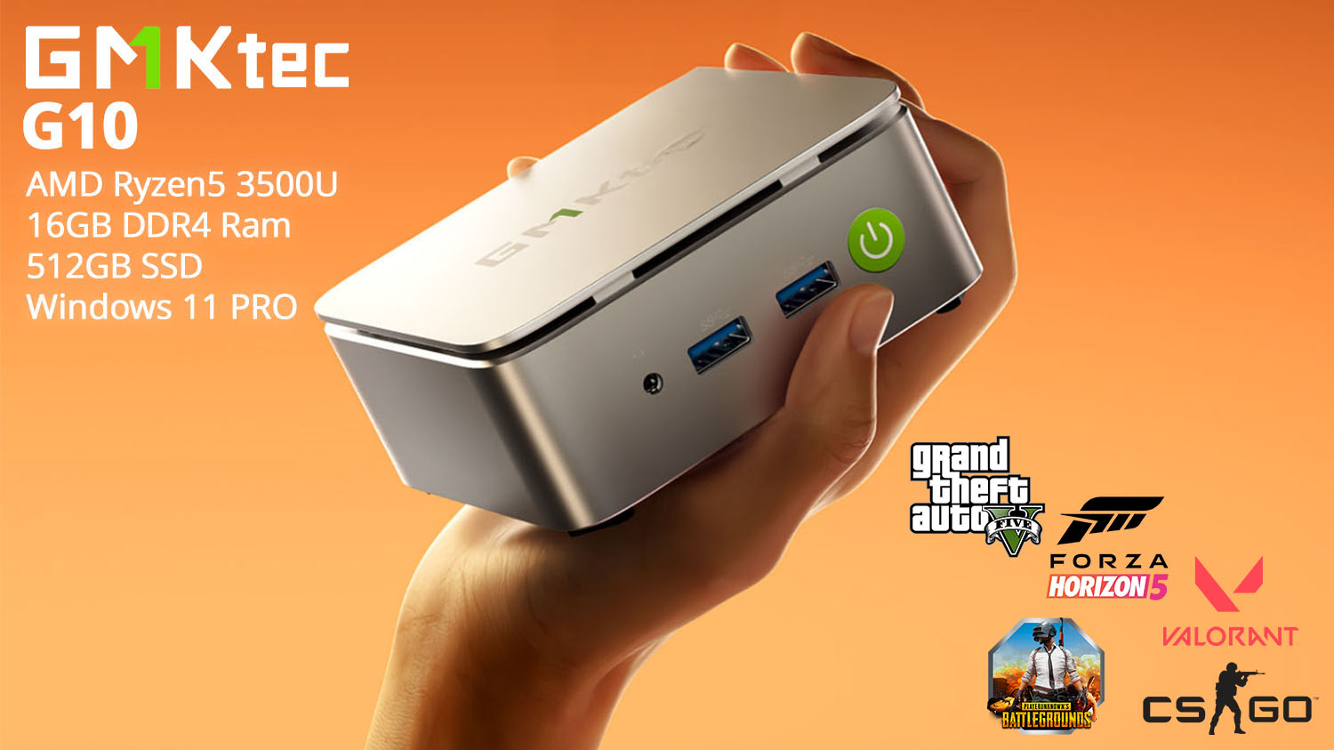 GMKtec G10 İnceleme: Ryzen 5 3500U Mini PC ile Kompakt Güç Minikpc.com'da Satışta!